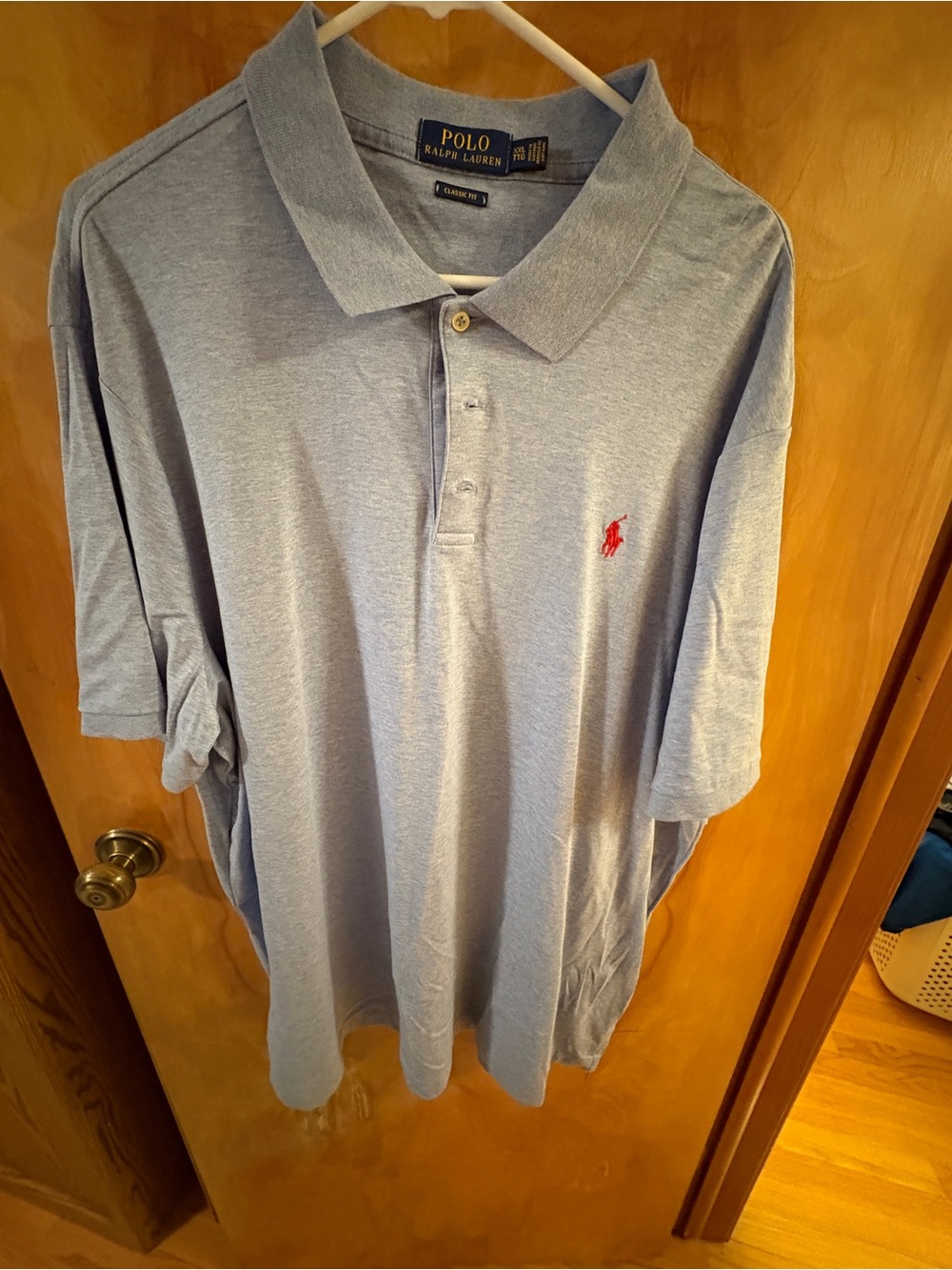 Polo by Ralph Lauren Sky Blue Polo with Red Pony Logo